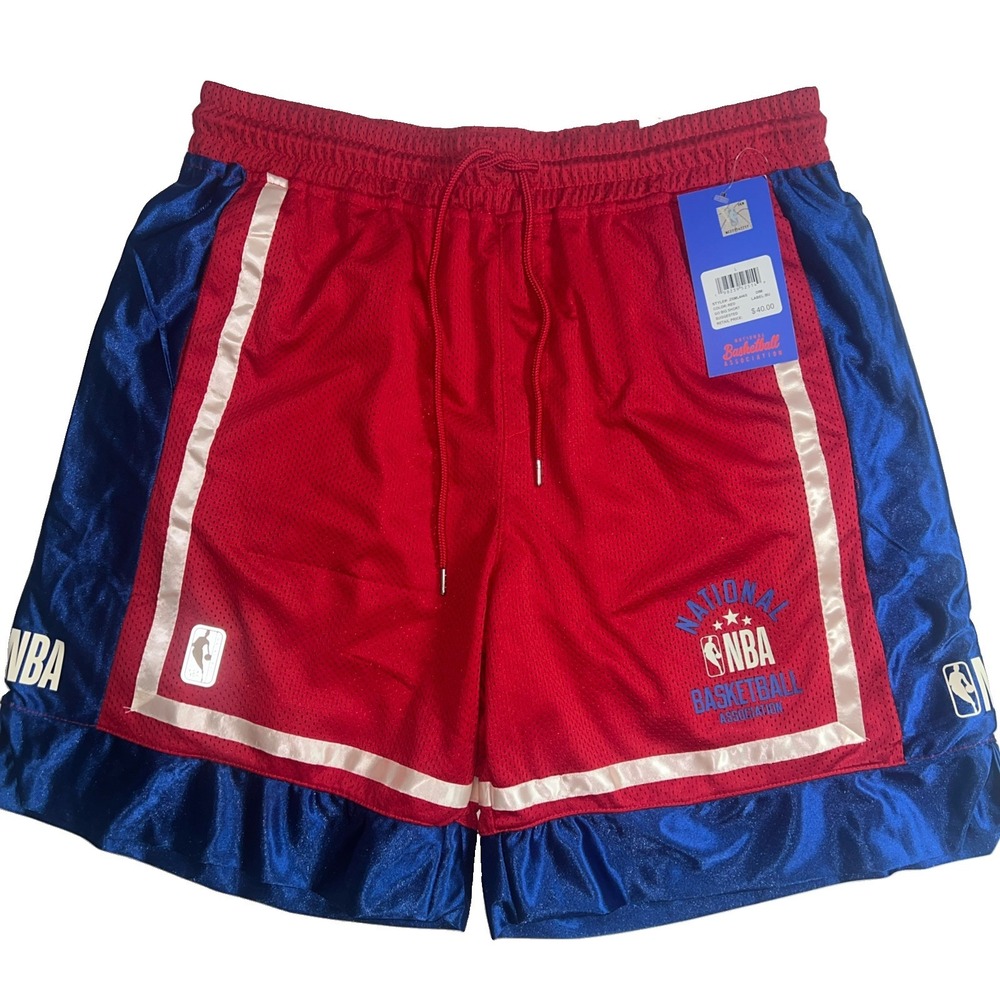 NBA National Basketball Association Shorts Size Large Red/White/Blue New